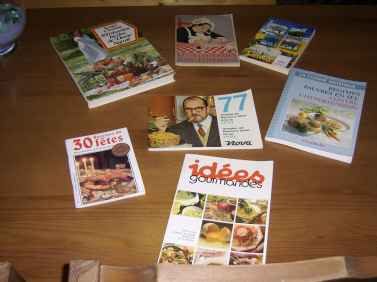 Lot de 7 livres de cuisine: